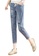 A-IN GIRLS blue Elastic Waist Embroidered Jeans FCD19AA07FFAAAGS_1