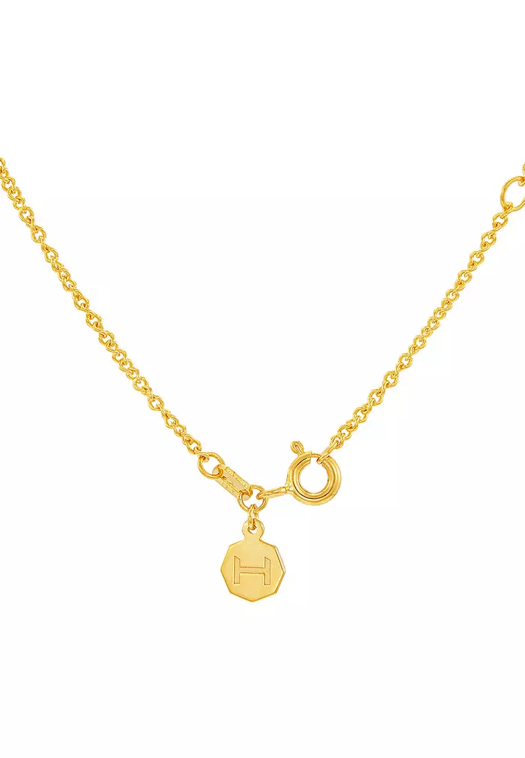 HABIB TULUS | Diamond Necklace in 375/9K Yellow and White Gold (Alphabet) 560710724(Z-ZAL)-YG