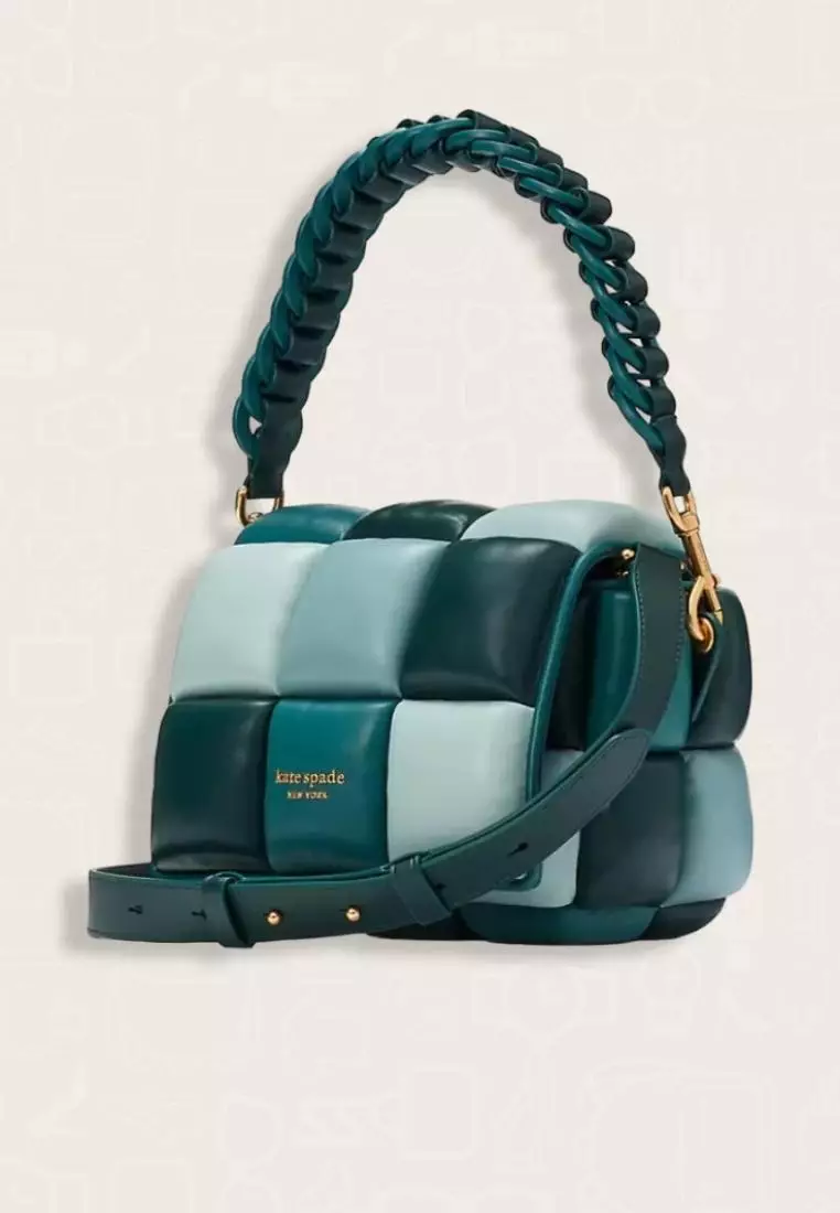 Kate Spade Boxxy Colorblocked Crossbody Midnight Pine Multi