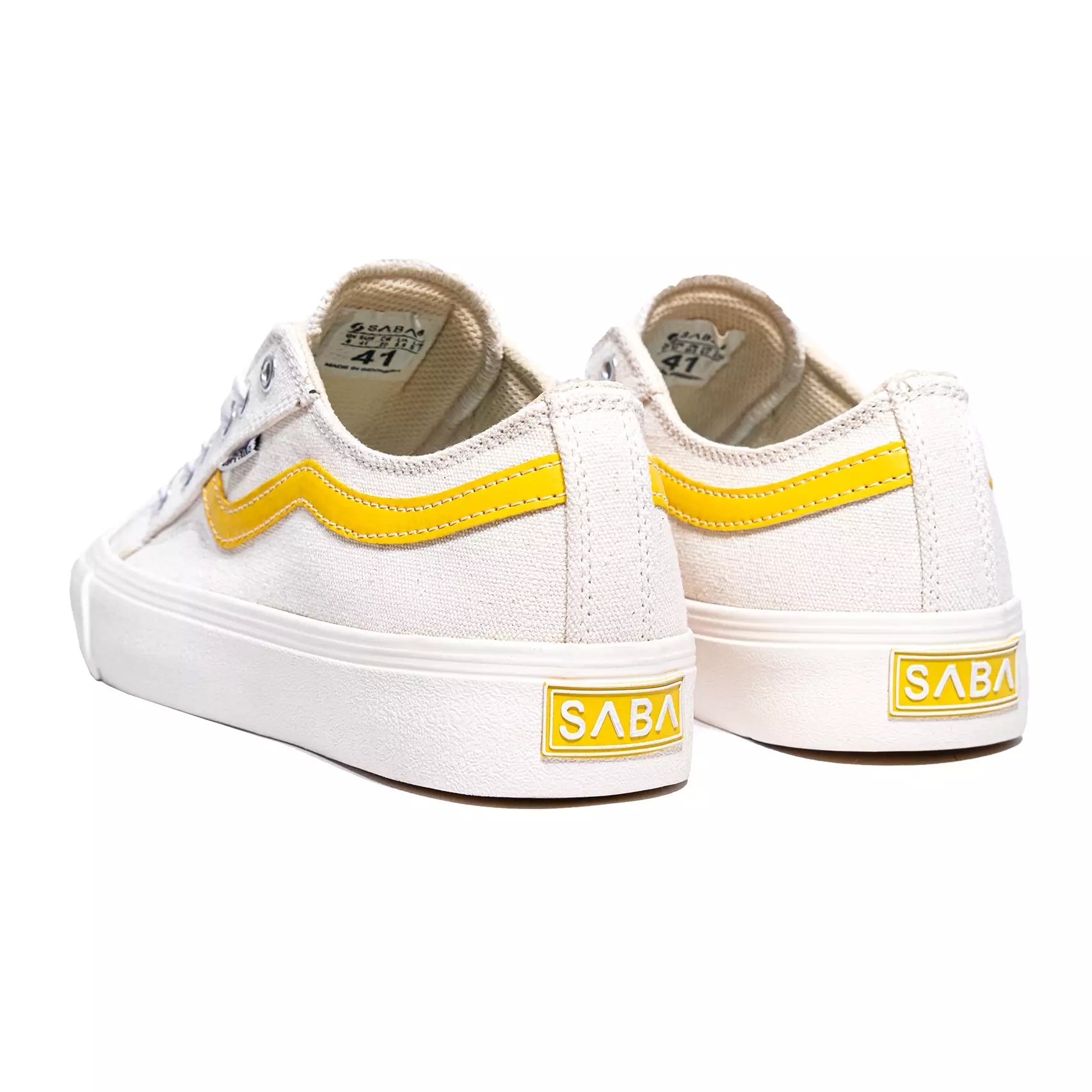 SABA Veloz Light Off White Yellow - Sepatu Sneakers Casual Pria Wanita | Simple, Nyaman & Kekinian VLZ 36W