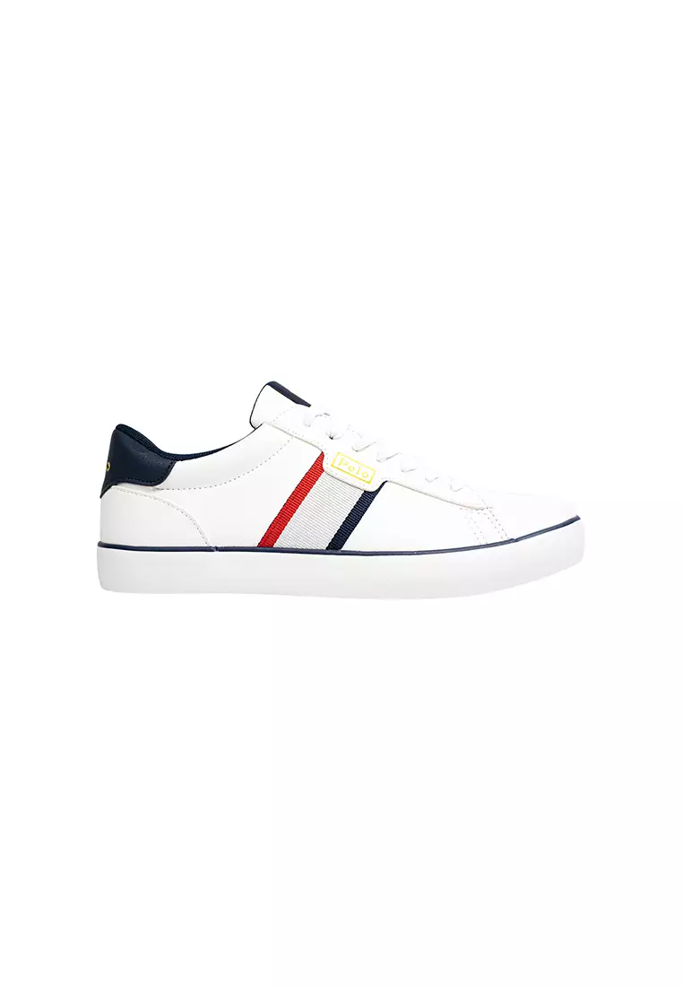 Discount on Polo Ralph Lauren  shoes - SKU: Rexley Sneaker- White/Navy/Red(571110)