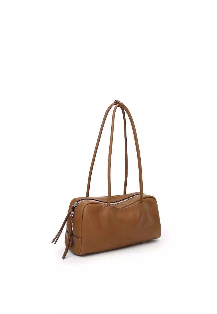 TONA Pocket East West Boston Bag - Caramel