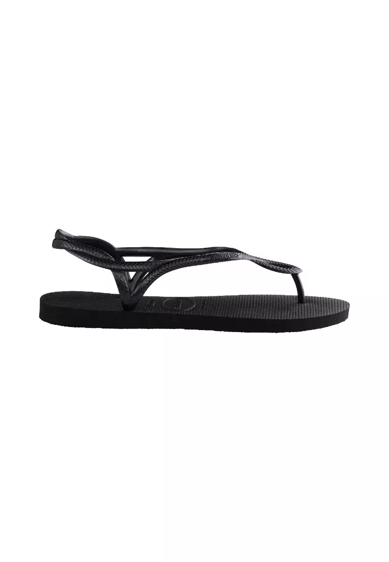 Havaianas Woman Luna 0090 Black - Sandal Jepit Wanita (Hitam)