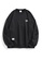 Twenty Eight Shoes black VANSA Unisex Letter Embroidered Long Sleeve Sweatshirt VCU-Ss3597 FCD82AADF2D8E9GS_1