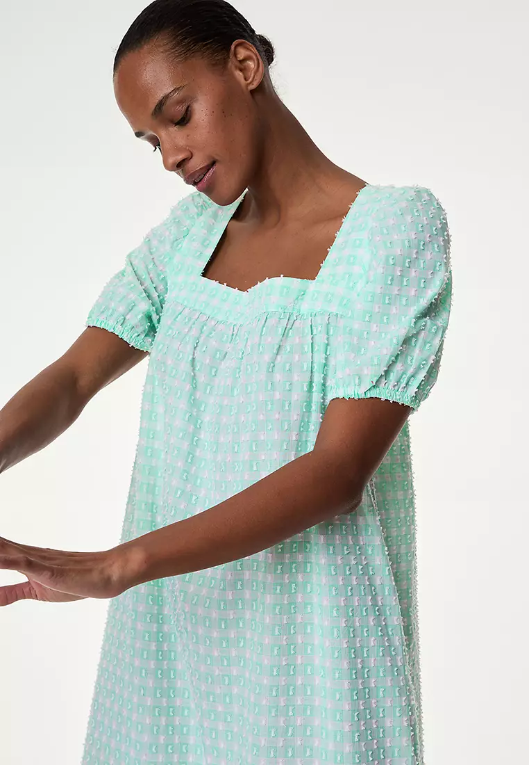 Pure Cotton Printed Nightdress