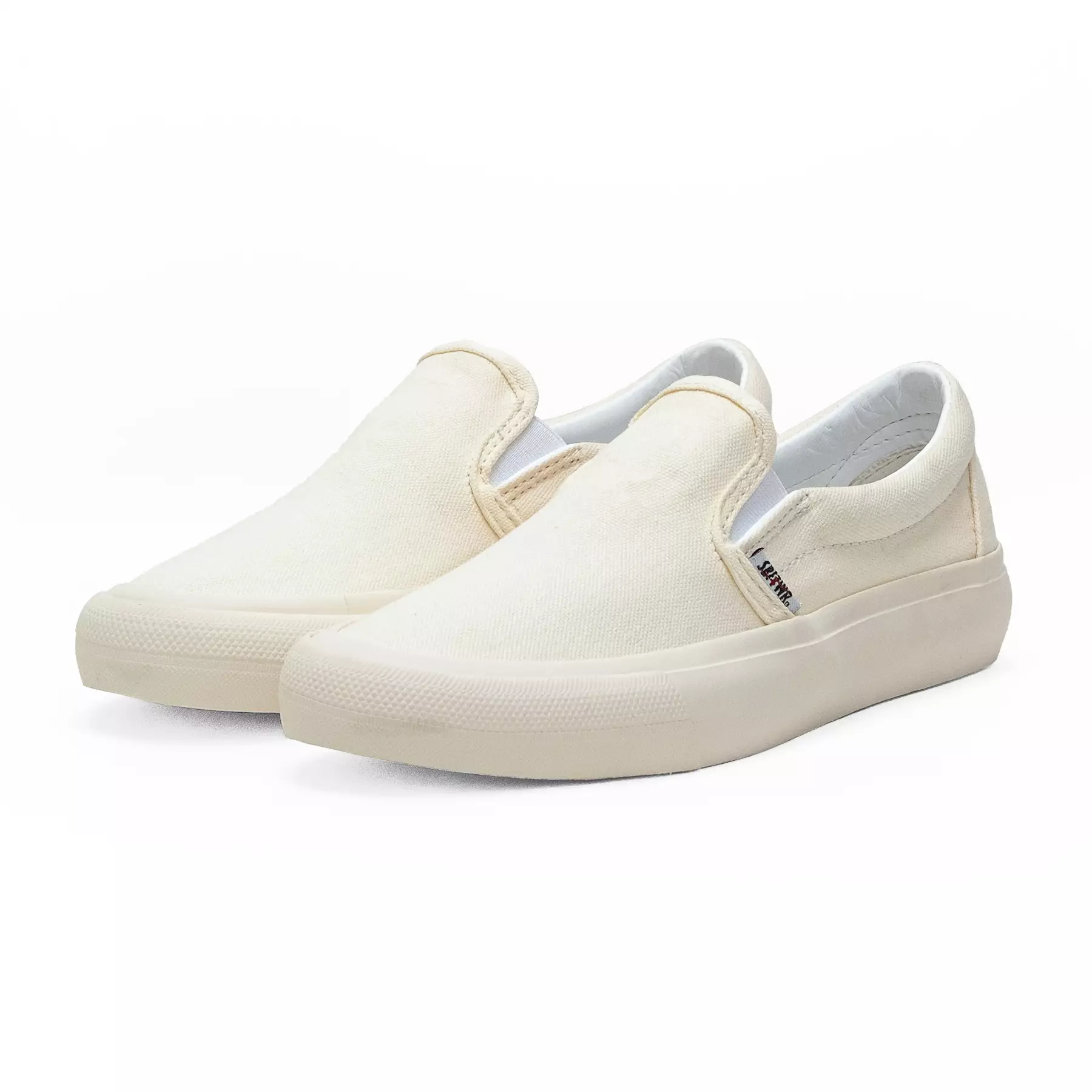 SABA Vintage Slip On Krem - Sepatu Sneakers Casual Pria Wanita
