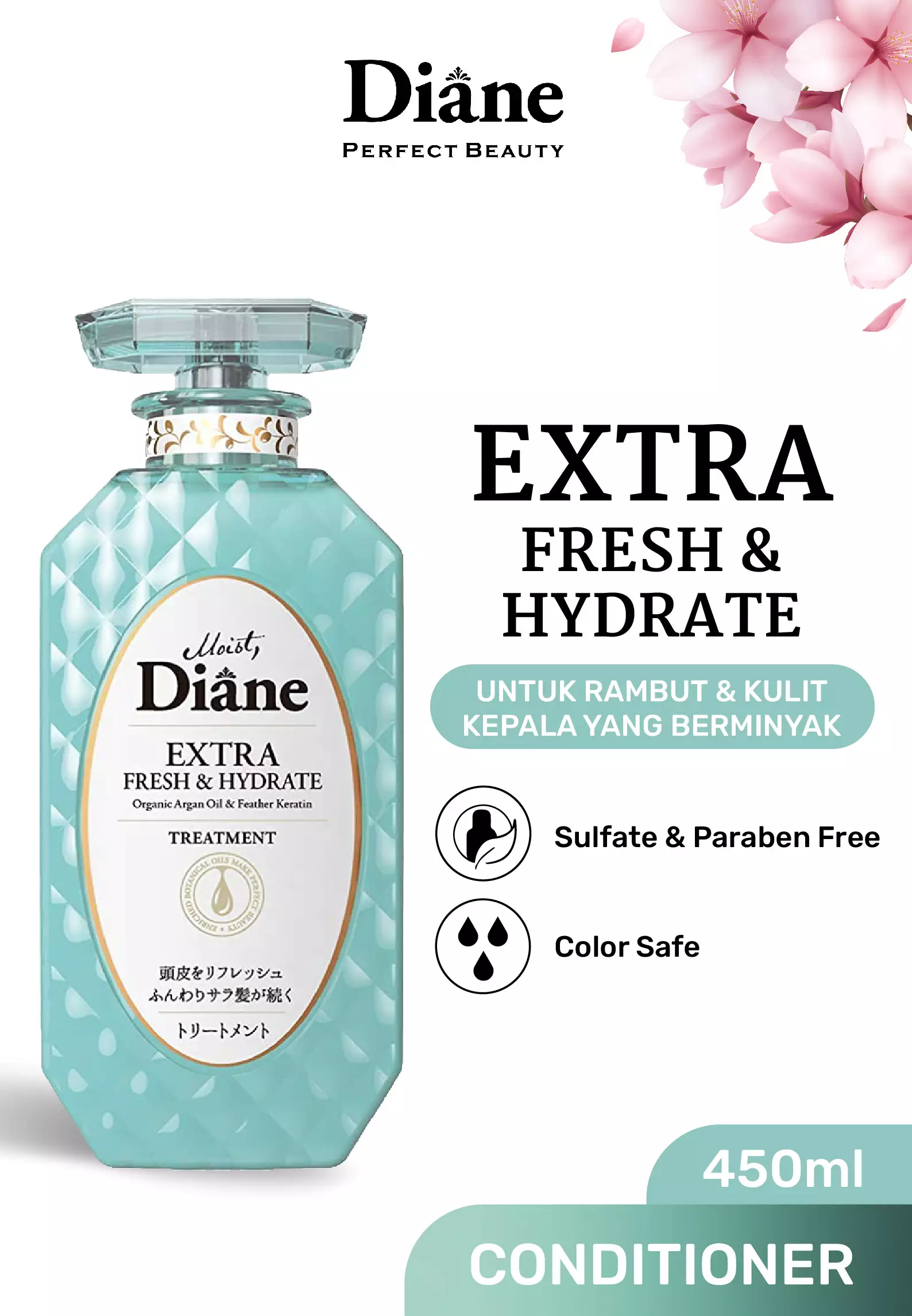 Moist Diane Extra Fresh And Hydrate Treatment (Conditioner) 450 ml