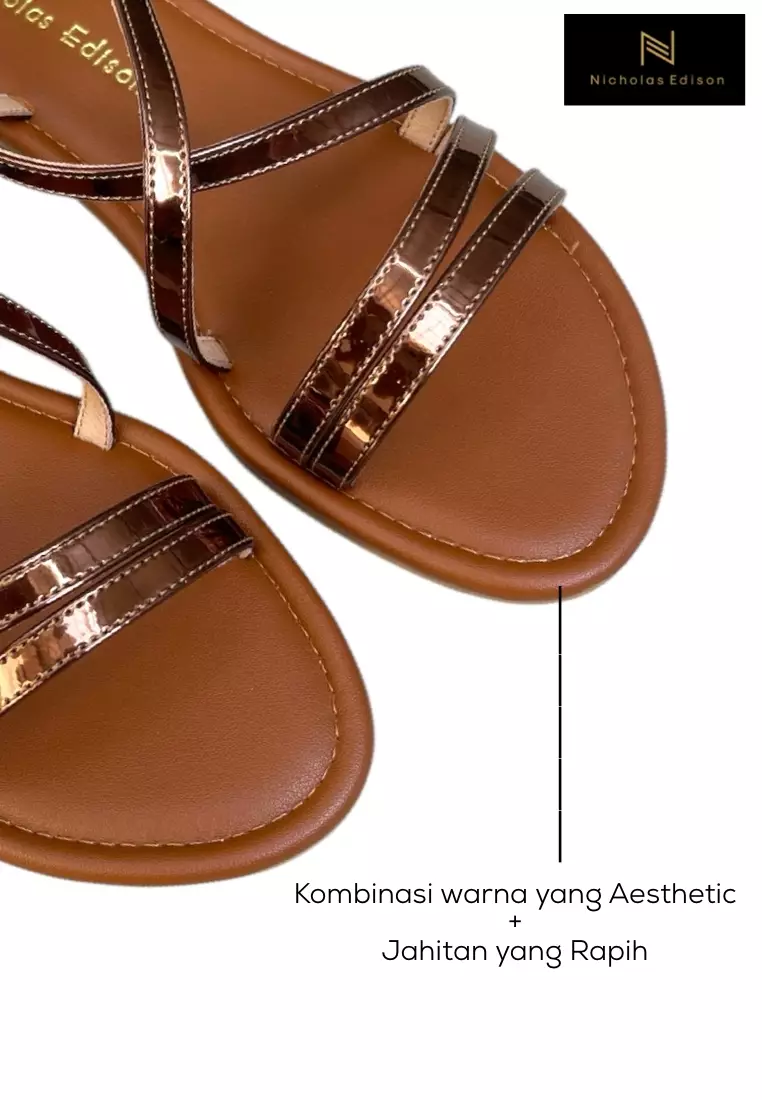 Nicholas Edison Sandal Hana Bronze