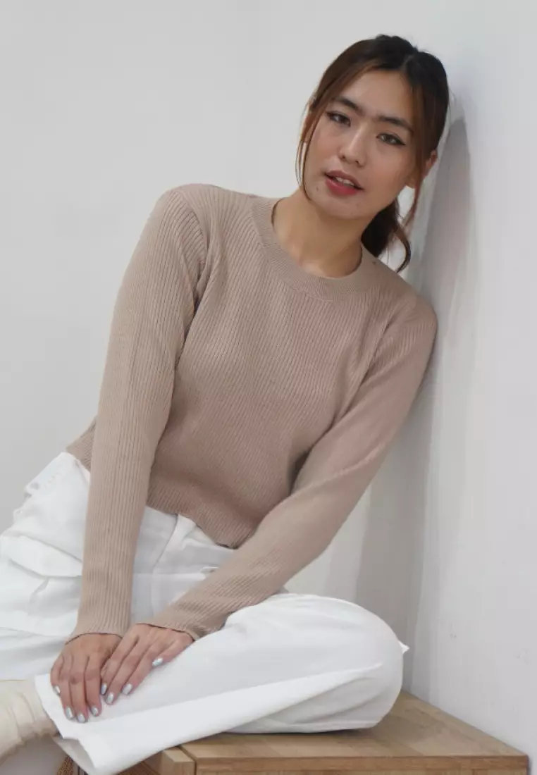 Mannequin Ribbed Knit Blouse