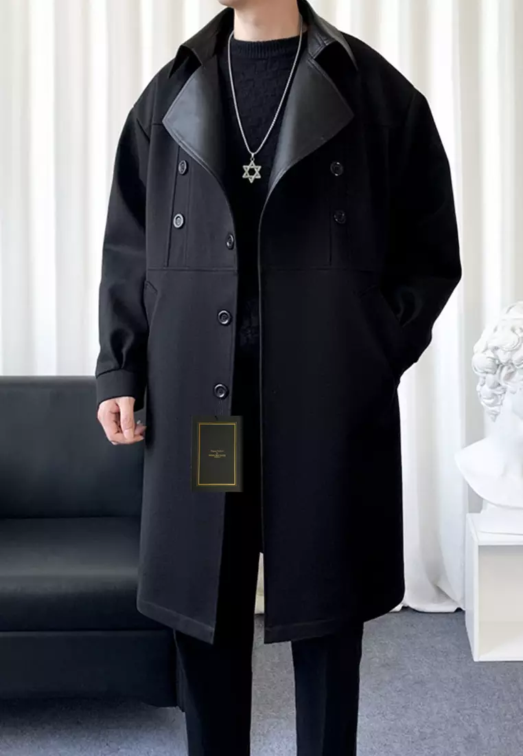 Buy Twenty Eight Shoes Light Business Woolen Trench Coat