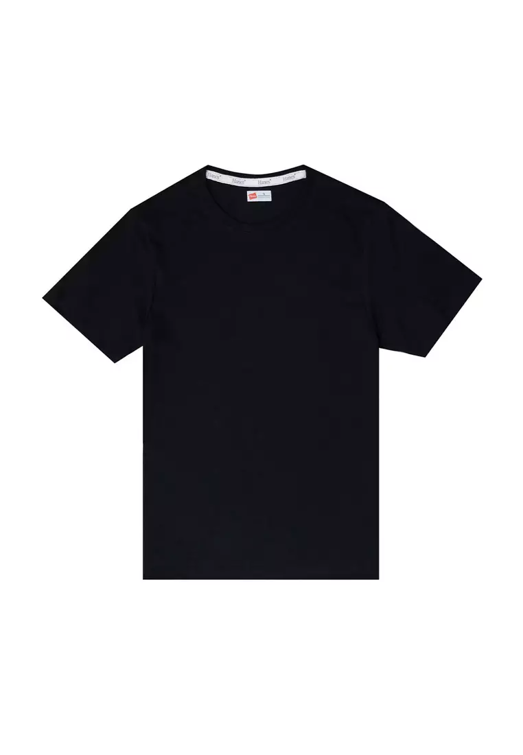 Mens Black Round Neck T-Shirt