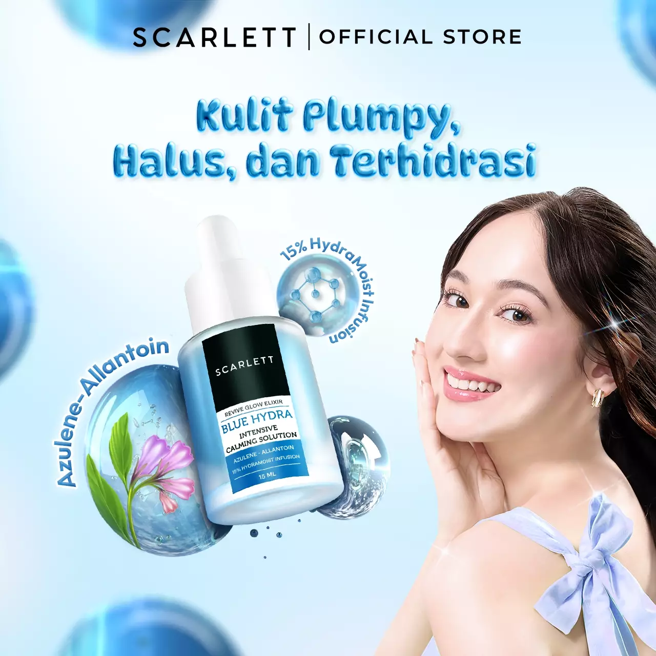Scarlett Whitening Blue Hydra Intensive Calming Solution
