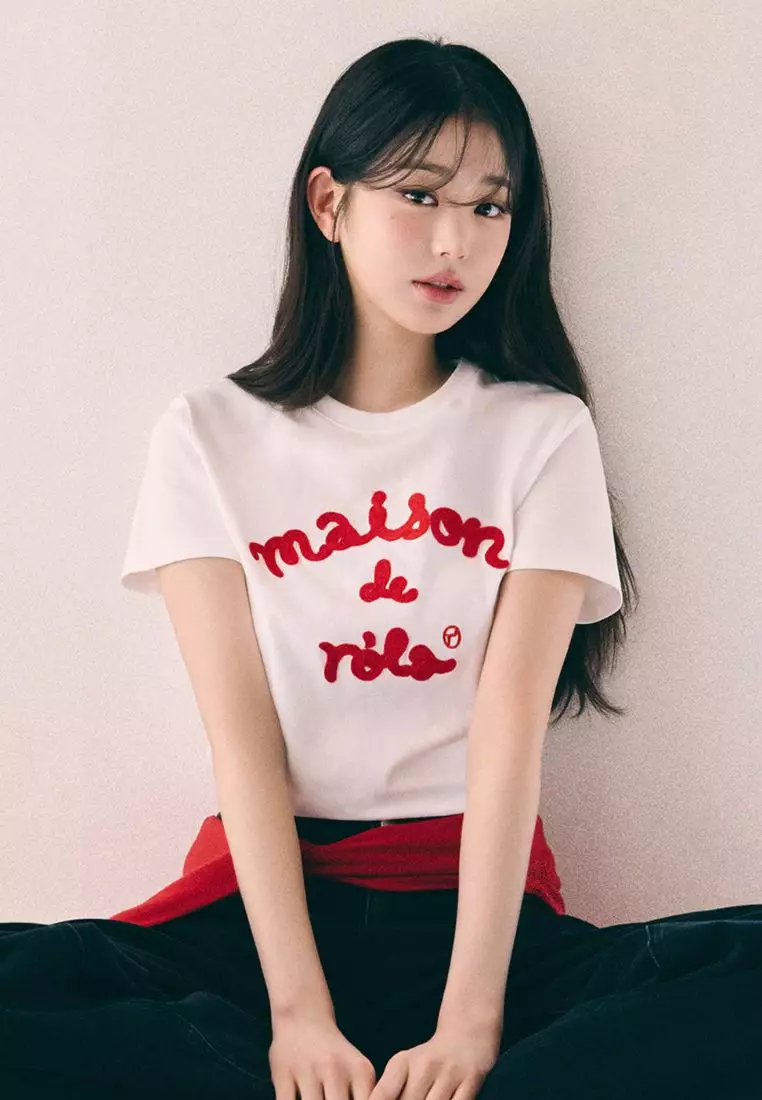 Maison De Rola Embroidery T-Shirt White
