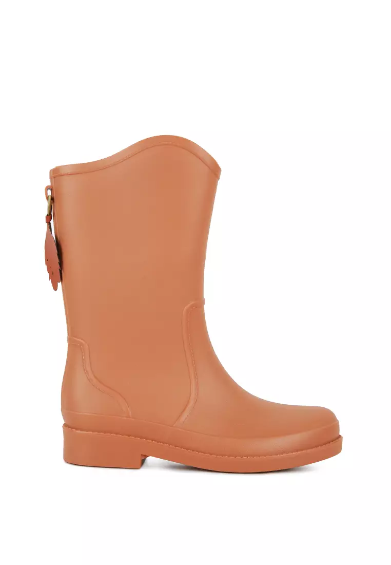 Discount on London Rag  shoes - SKU: Tan Stylish High Rainboots