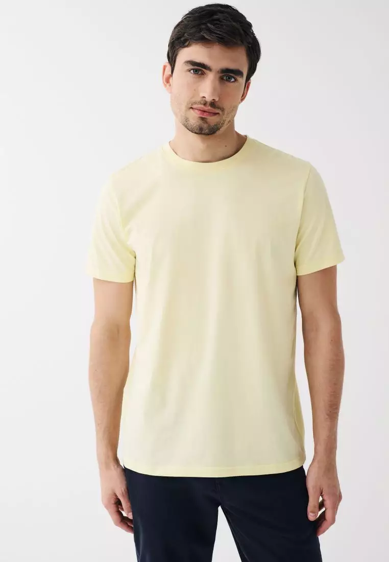 pastel yellow t shirt mens