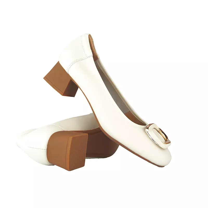 Sepatu Casual Formal Wanita Gino Mariani Althea Off White