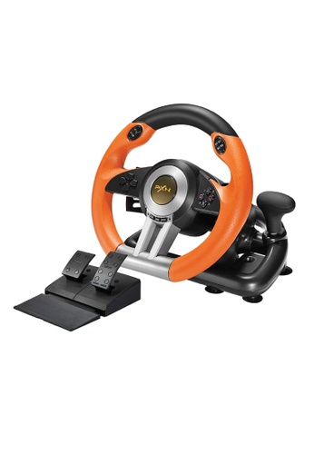 PXN PXN V3 PRO / V3II Racing Game Steering Wheel With Brake Pedal (Orange) EF4F5ESB856B2EGS_1
