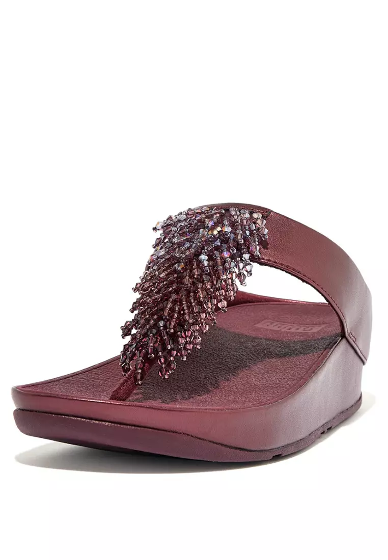 Buy FitFlop RUMBA Women's Ombré Toe-Post Sandals Plummy Red (Z18