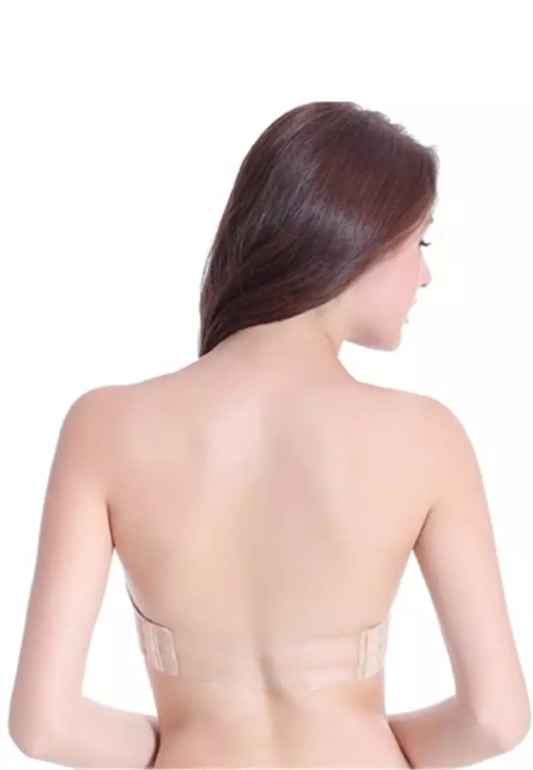  Women Everyday Transparent Strapless Backless Invisible Clear  Back