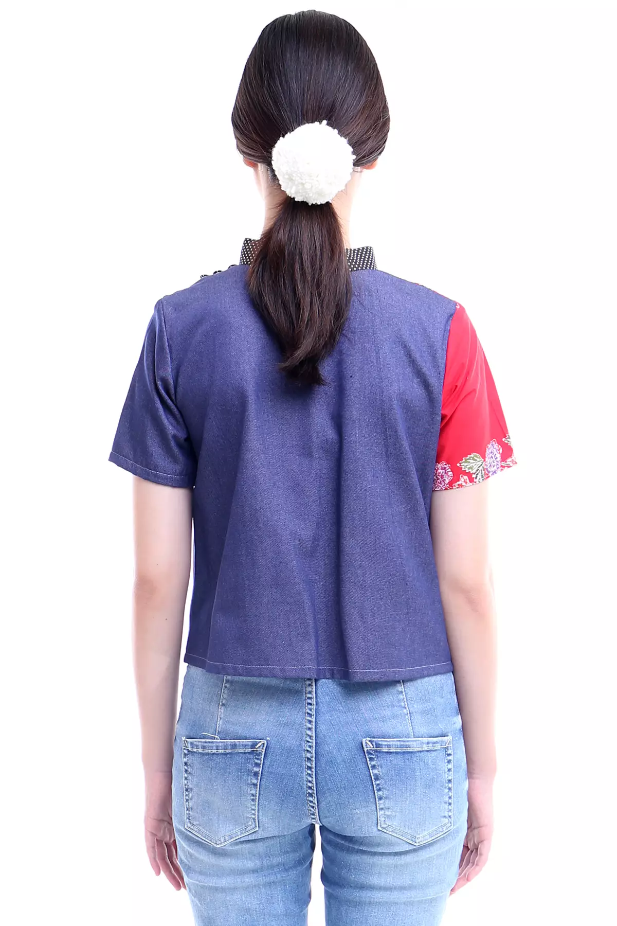 Sembrodo Mawar Merah Blouse Batik