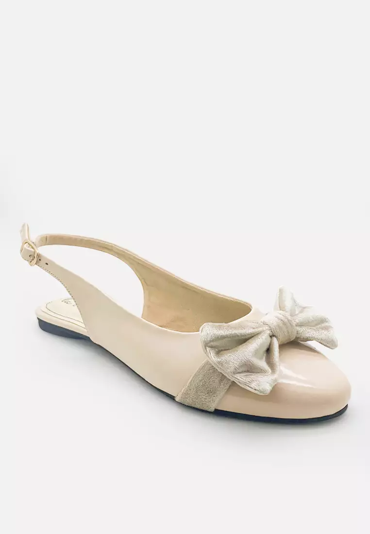 Slingback Women Flat Sandal with Bow
