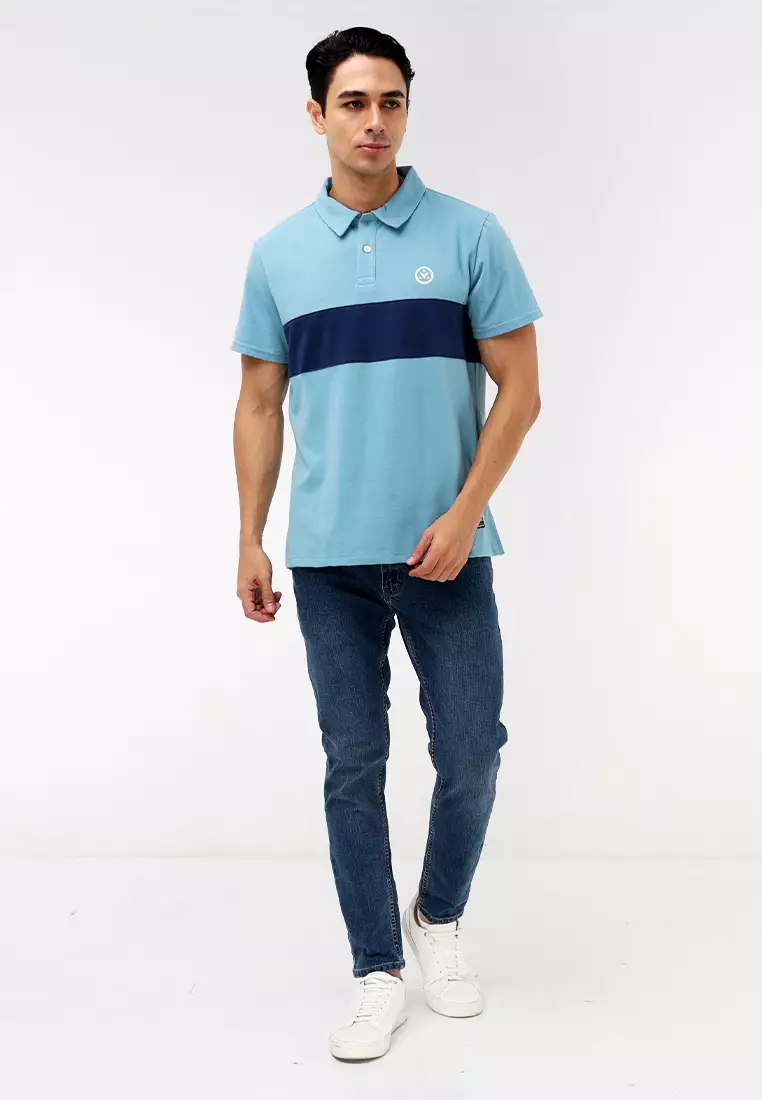 Collared Waffle Polo Short Sleeves
