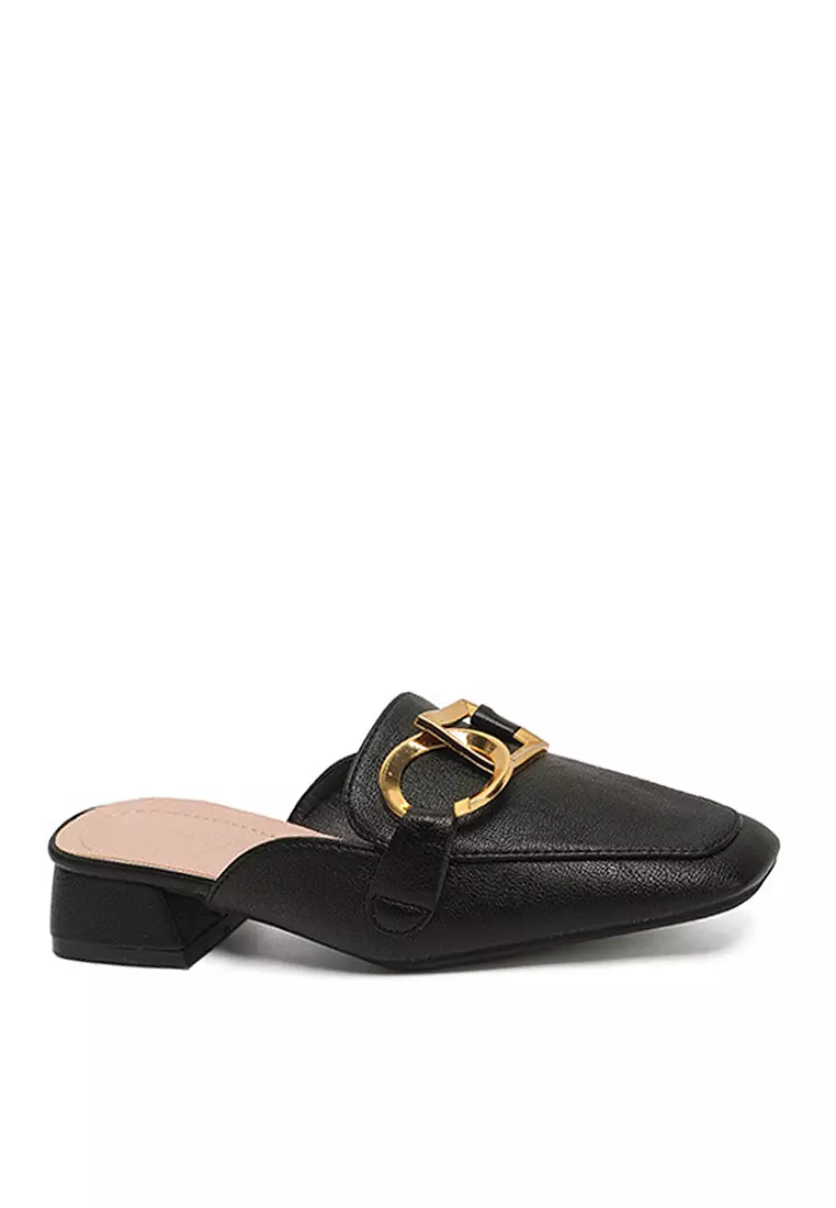 フラットシューズ ^custommade^ 3cm Strap Buckle Round Toe Flat Mule Vanessa CW Buy Twenty Eight Shoes VANSA Fashion Buckle Flat Mules VSW
