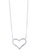 SHANTAL JEWELRY grey and white and silver Cubic Zirconia Silver Heart Necklace SH814AC32PRBSG_1