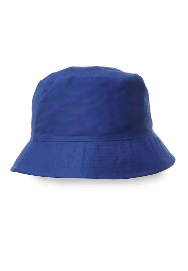 Zorke Bucket Hat Pria Casual Stylish Fashion Plain Comfortable Material Cotton ORIGINAL - Blue