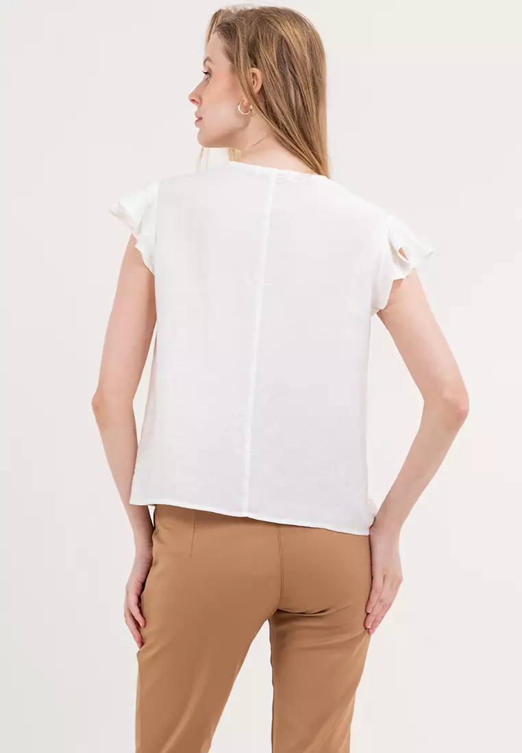 Chantily Lace Bib Filipiniana Blouse