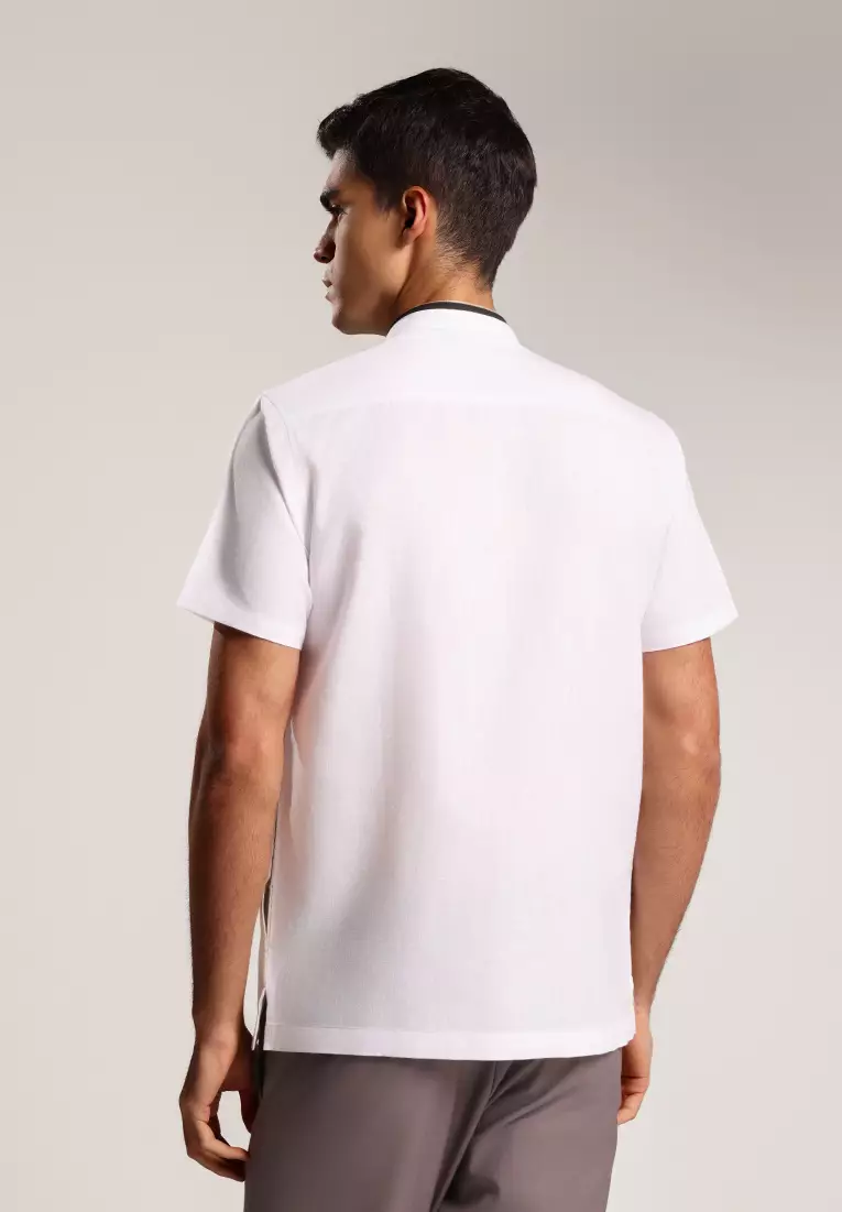 MOC Kemeja Koko Lengan Pendek Pria Ruwais - Khaki