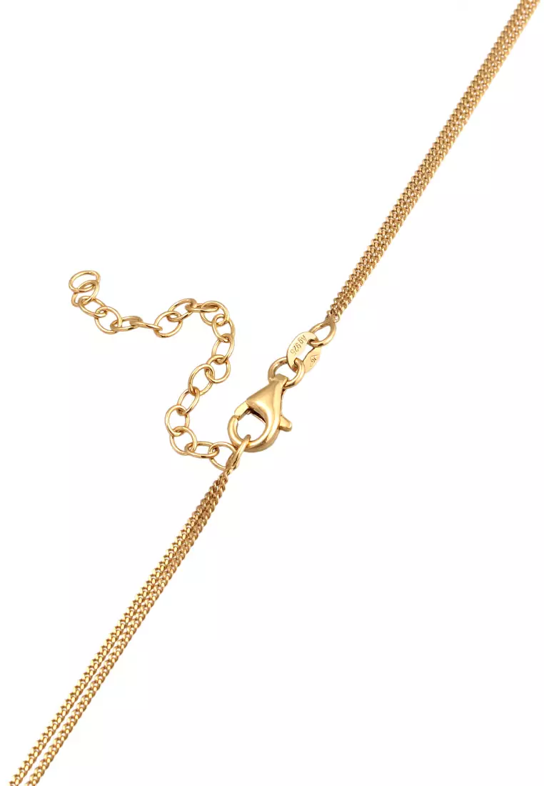 Twin Disc Layering Necklace – Gold-Plated Silver