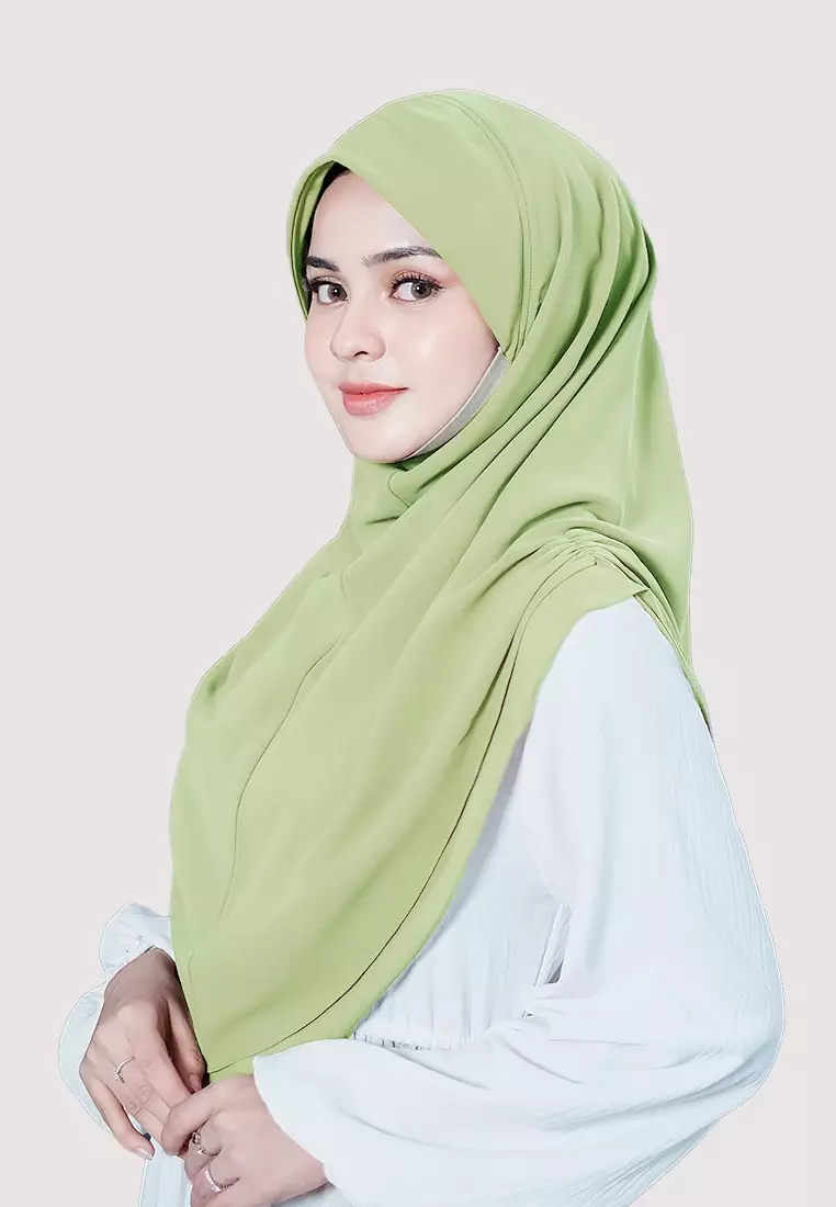 HIJAB INSTAN IRISH - OLIVE
