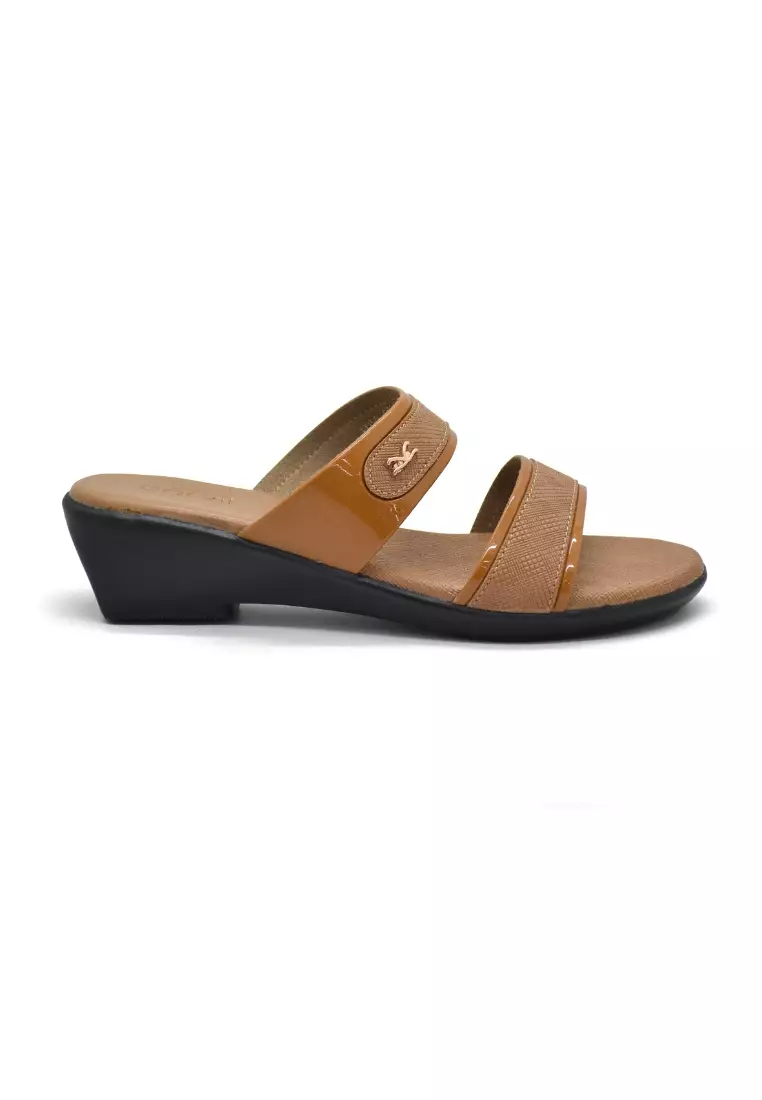 Carvil Sandal Wanita Elisa-02 L Dark Cream