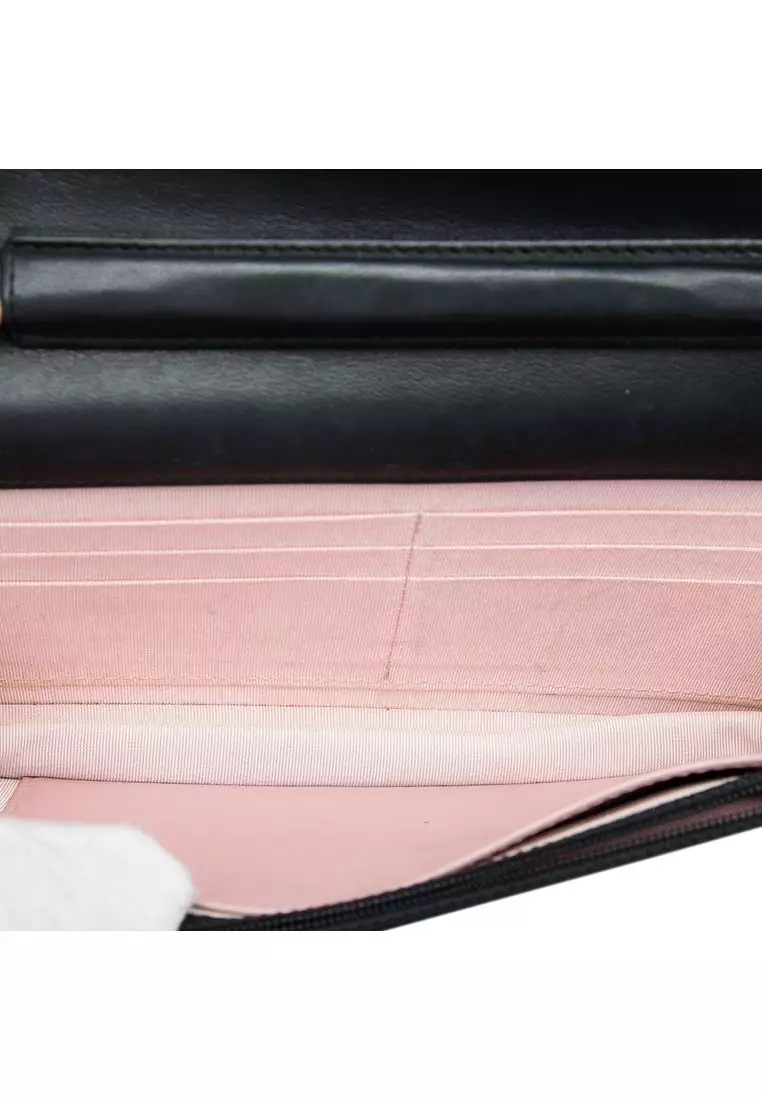 Pre-Loved Chanel Quilted Lambskin Crest Wallet On Chain