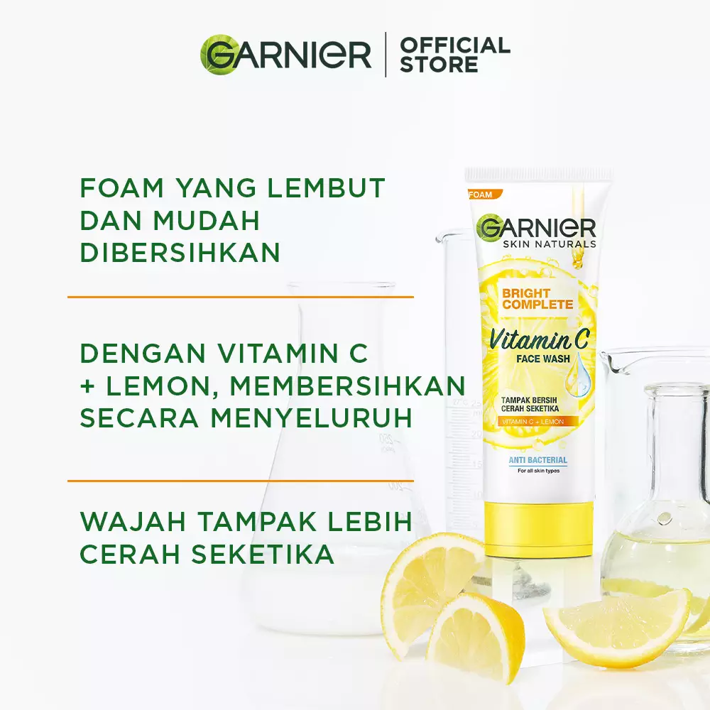 Garnier Bright Complete White Speed Foam 100ml Pack of 3