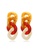 Glamorbit beige Tri Colour Chain Statement Earrings BA8FDACDD2BDF3GS_1