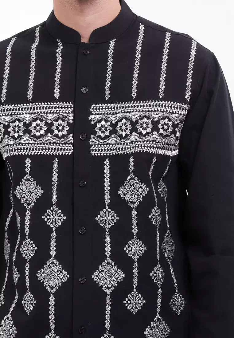 Tarangini Hitam Lengan Panjang Baju Koko