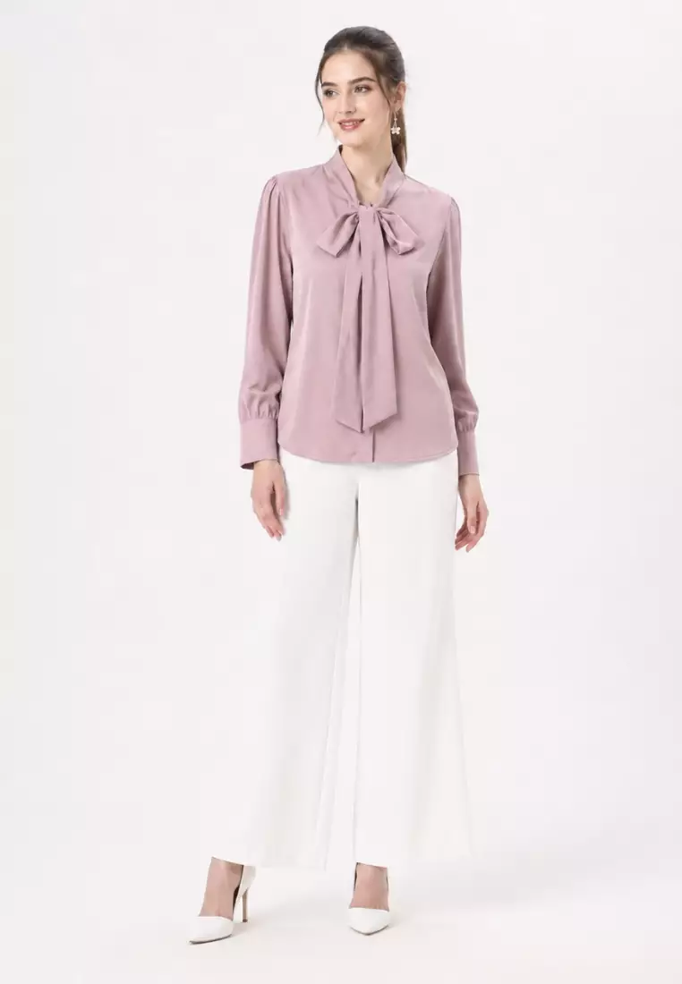Celesta Blouse Dusty Rose By Brilliant Girl Warna PINK