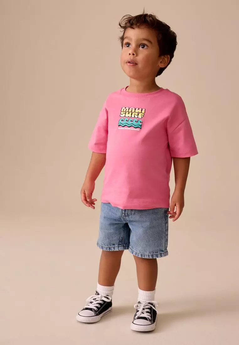 Short Sleeve Back Print T-Shirt