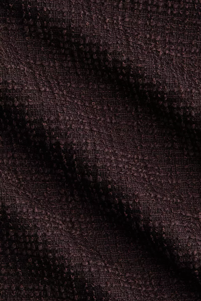Wide bouclé trousers