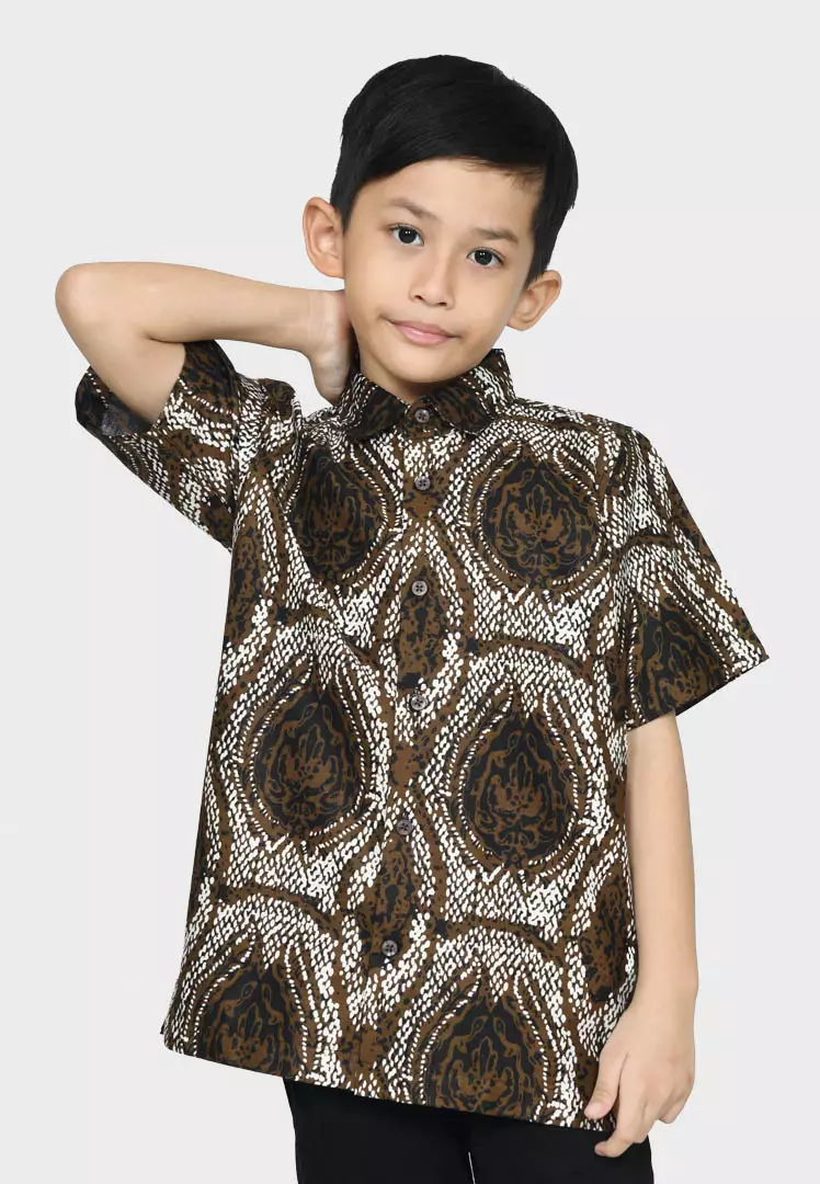 Kids Indriya Kemeja Batik Anak Lengan Pendek (anak)