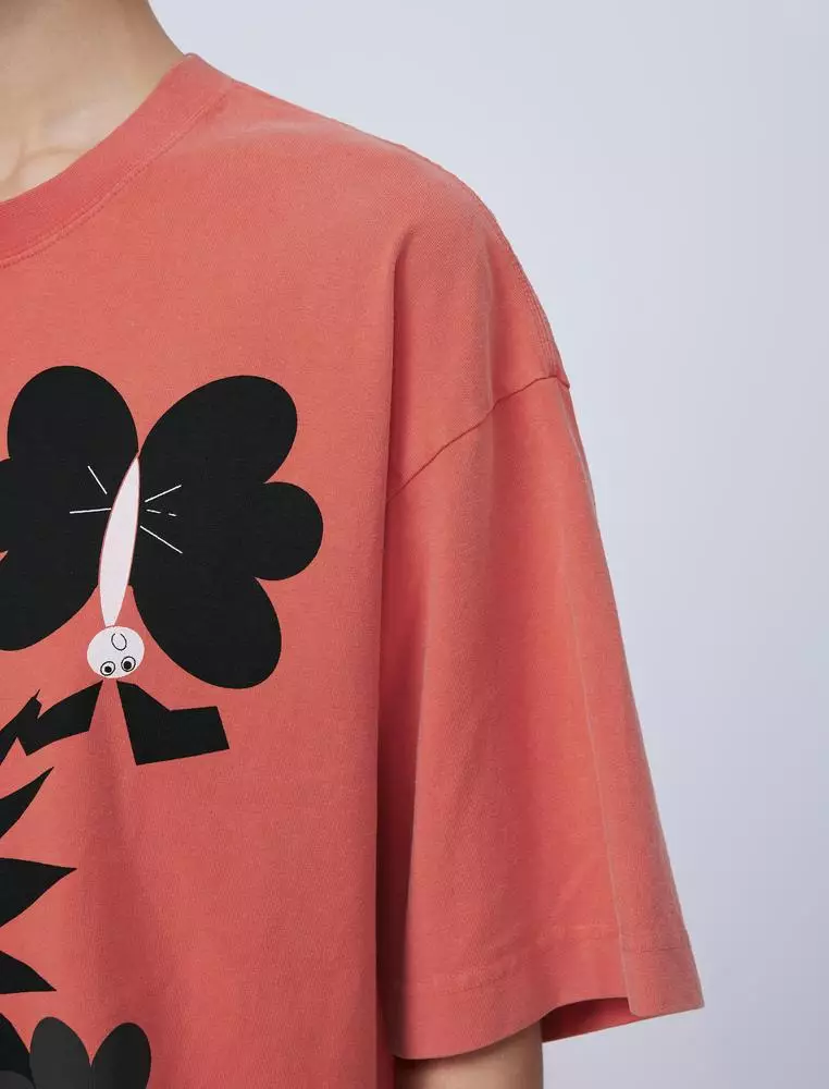 Loose Fit Printed Short Sleeve T-Shirt