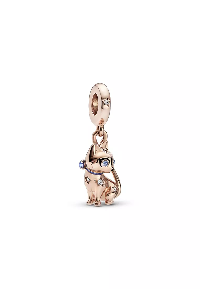 Buy PANDORA Pandora 14K Rose Gold Plated Sparkling Pet Cat Dangle
