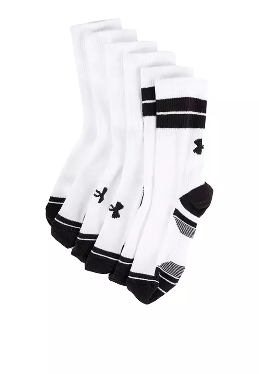 3-Pair Perf Tech Nov Crew Socks