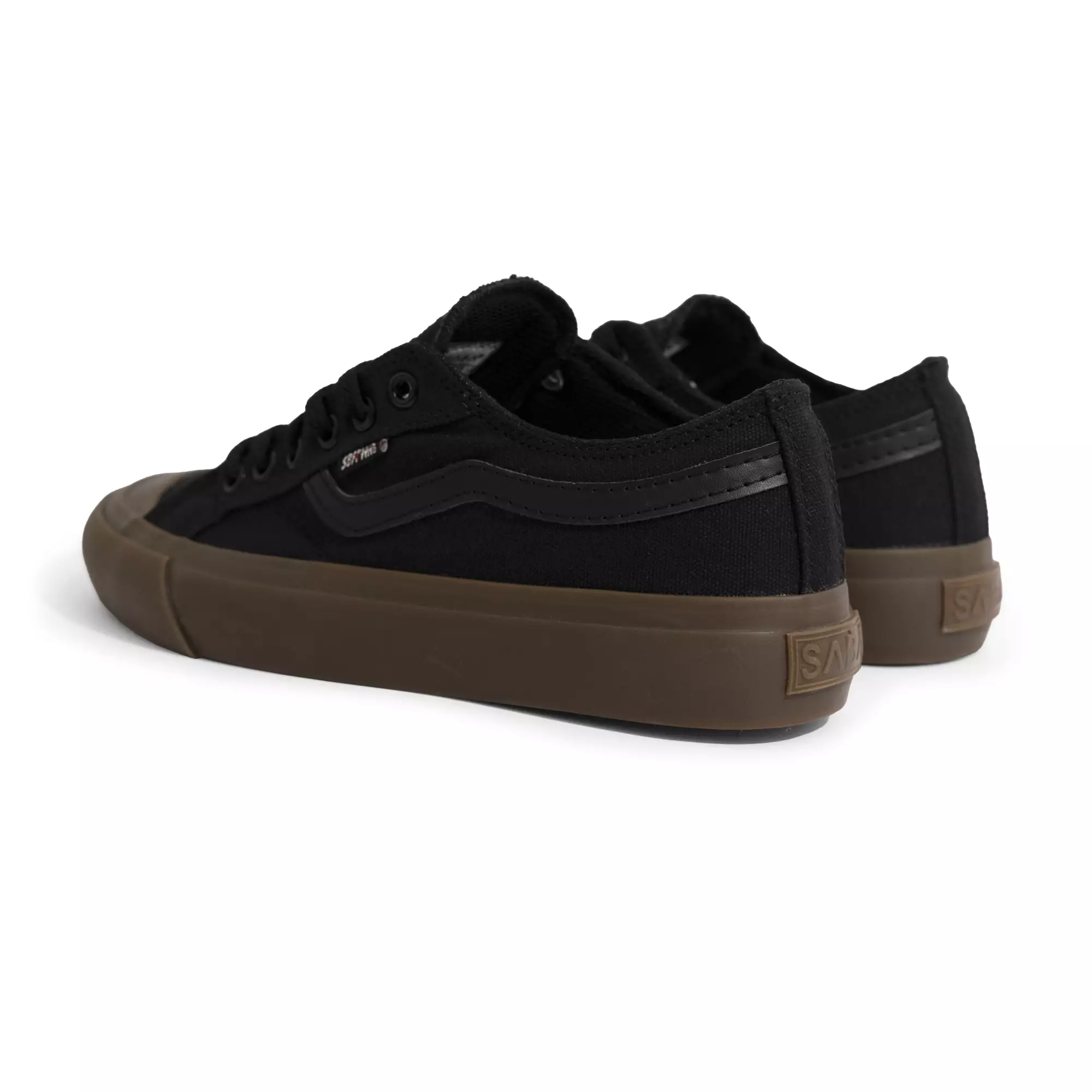 SABA Veloz All Black Dark Gum - Sepatu Casual Pria Wanita