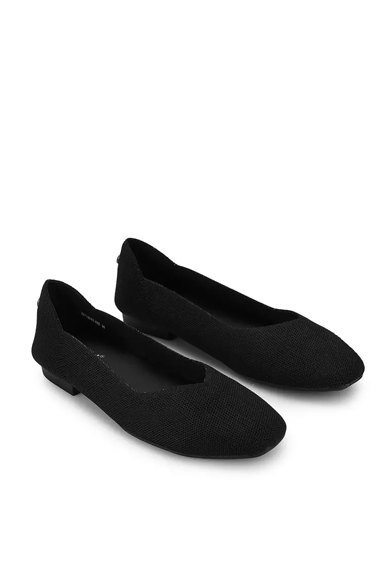 Next ladies black hot sale flat shoes