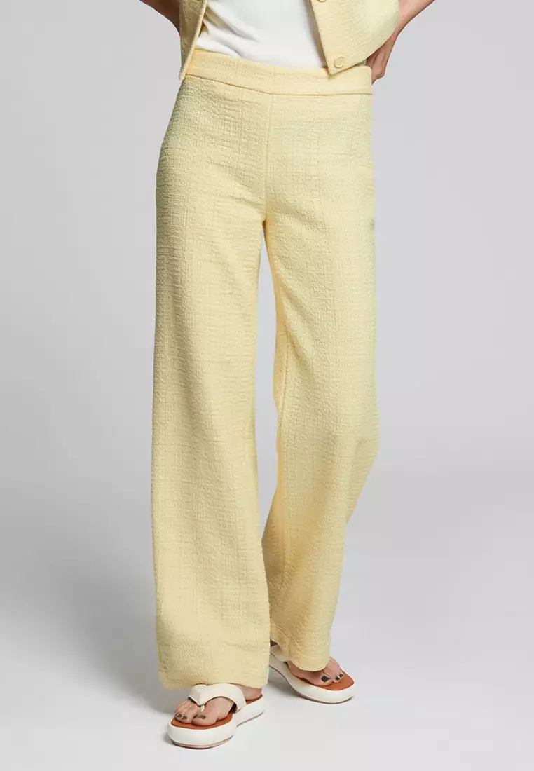 Buy & Other Stories Slim-Fit Tweed Trousers in Yellow 2024 Online