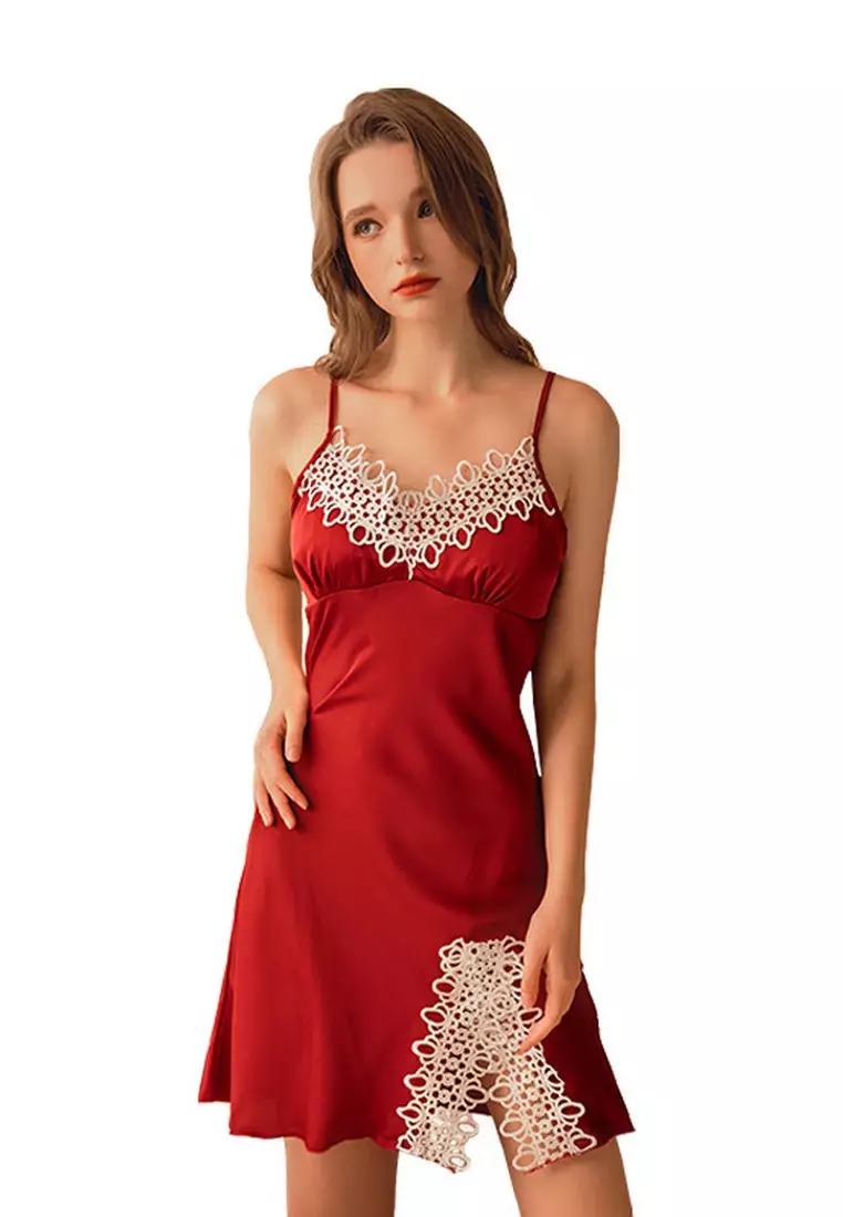 Buy ZITIQUE Ladies sexy pajamas red 2024 Online