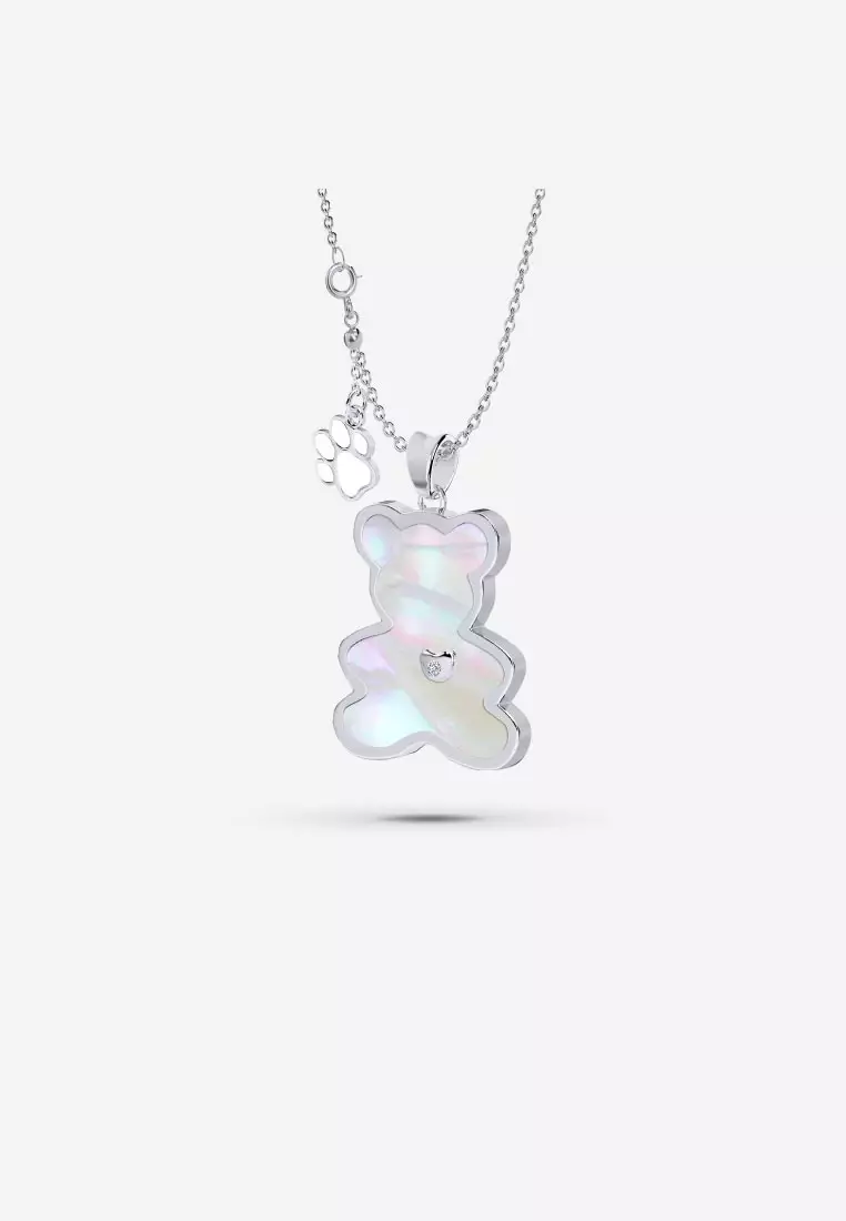 Vinstella Luvis Bear – Mother Of Pearl (Silver)